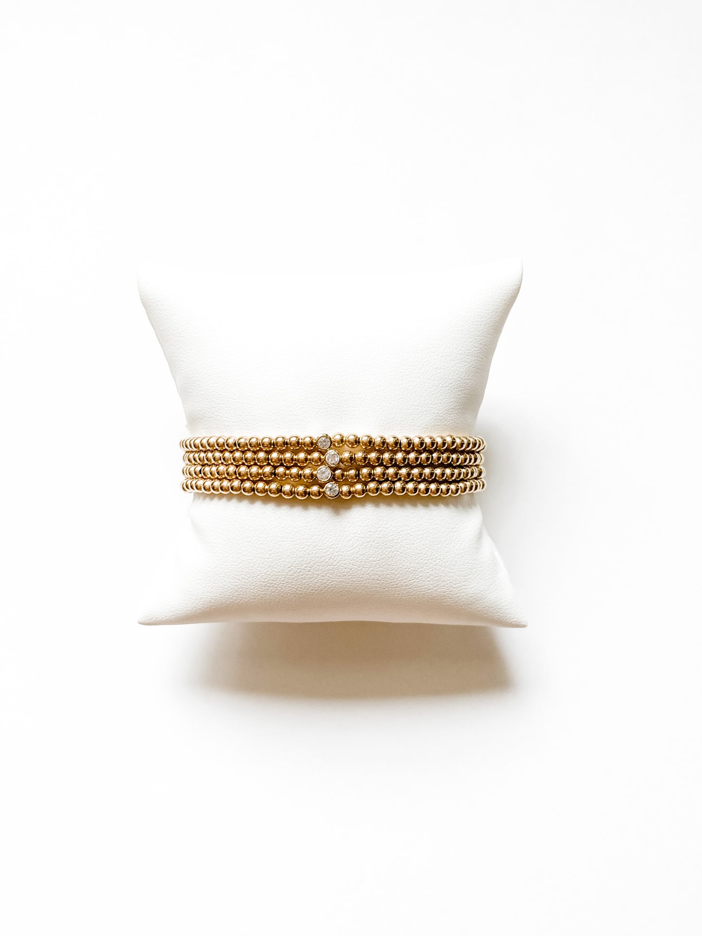 Gold Filled Solitaire Bracelet | 3mm